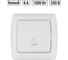 Звонковая кнопка TDM ELECTRIC белая Онега SQ1805-0007 2
