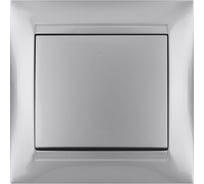 Звонковая кнопка TDM ELECTRIC серебристый металлик Лама SQ1815-0208