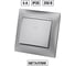 Звонковая кнопка TDM ELECTRIC серебристый металлик Лама SQ1815-0208 2