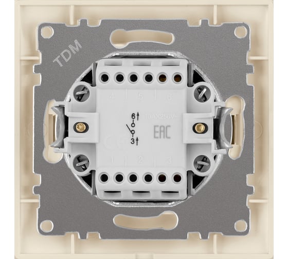 Звонковая кнопка TDM ELECTRIC слоновая кость Лама SQ1815-0108