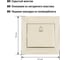 Звонковая кнопка TDM ELECTRIC слоновая кость Лама SQ1815-0108 3