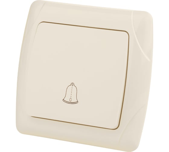 Кнопка для звонка 6А TDM ELECTRIC слоновая кость "Онега" SQ1805-0036