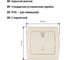 Кнопка для звонка с подсветкой 6А TDM ELECTRIC слоновая кость "Онега" SQ1805-0037 3