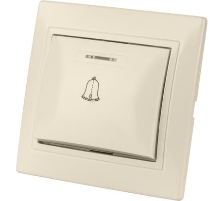 Звонковая кнопка с подсветкой TDM ELECTRIC слоновая кость Таймыр SQ1814-0110