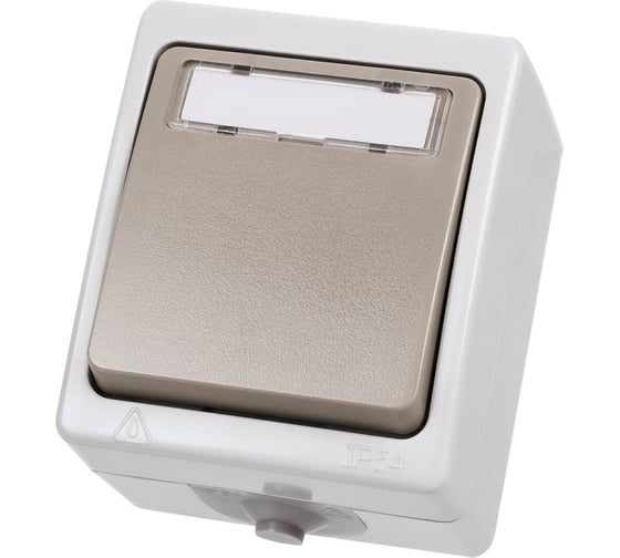 Звонковая кнопка с полем для надписи TDM ELECTRIC IP54 Вуокса SQ1803-0006