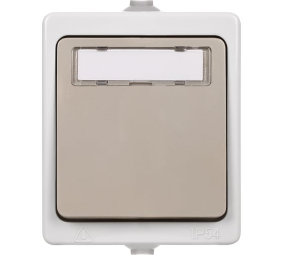 Звонковая кнопка с полем для надписи TDM ELECTRIC IP54 Вуокса SQ1803-0006