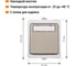 Звонковая кнопка с полем для надписи TDM ELECTRIC IP54 Вуокса SQ1803-0006 4