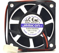 Вентилятор Jamicon KF0820H1HR 80х80х20 12В с разъемом 2 конт.MOLEX 5239-2(PHU-2) С00035773