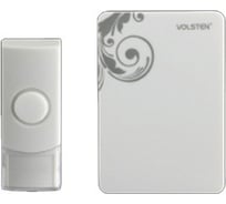 Беспроводной звонок, белый, 36 мелодий, приемн.блок 3В, 2хАА, рег.громкости Volsten DB-840AW 11812