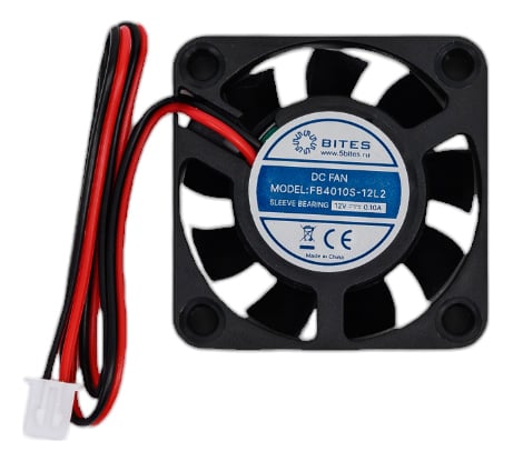 Вентилятор 5bites 40x40x10мм, подшипник скольжения, 5000rpm, 22 дБ, 2pin FB4010S-12L2