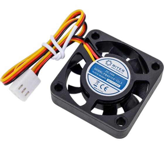 Вентилятор 5bites 40x40x10мм, подшипник скольжения, 5000rpm, 22 дБ, 3pin FB4010S-12L3
