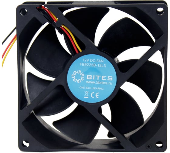 Вентилятор 5bites 92x92x25мм, подшипник качения, 1800rpm, 23 дБ, 3pin FB9225B-12L3 1