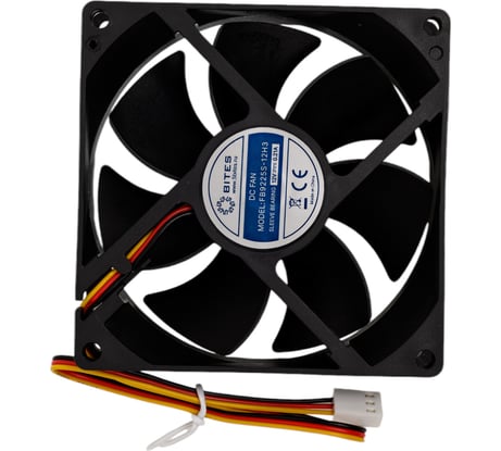 Вентилятор 5bites 92x92x25мм, подшипник скольжения, 2500rpm, 32 дБ, 3pin FB9225S-12H3