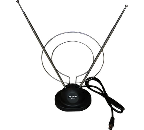 Антенна на подставке с кольцом REXANT VHF UHF 47-860 MHz К RX-100 34-0100
