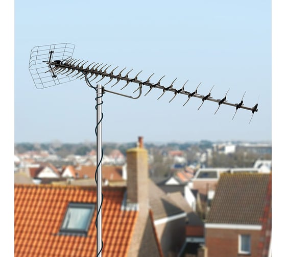Наружная активная антенна для цифрового телевидения REXANT DVB-T2 RX-415 34-0415