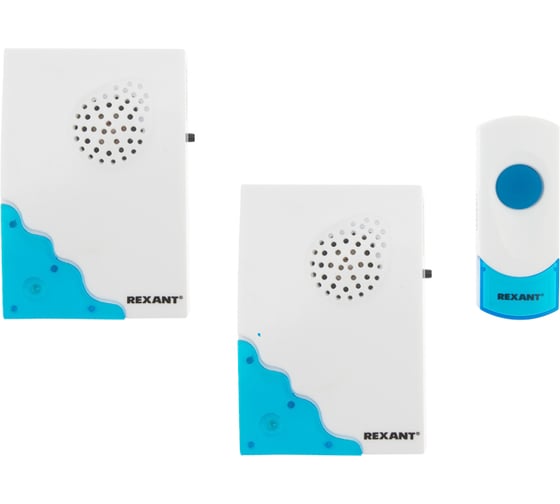 Беспроводной дверной звонок REXANT RX-5 с двумя вызывными панелями, кнопка IP 44 73-0050 1