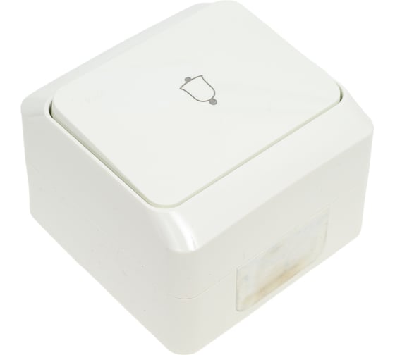 Кнопка звонка TOKOV ELECTRIC оп nix 10а ip54 250в бел. TKE-NX-DB-C01-IP54