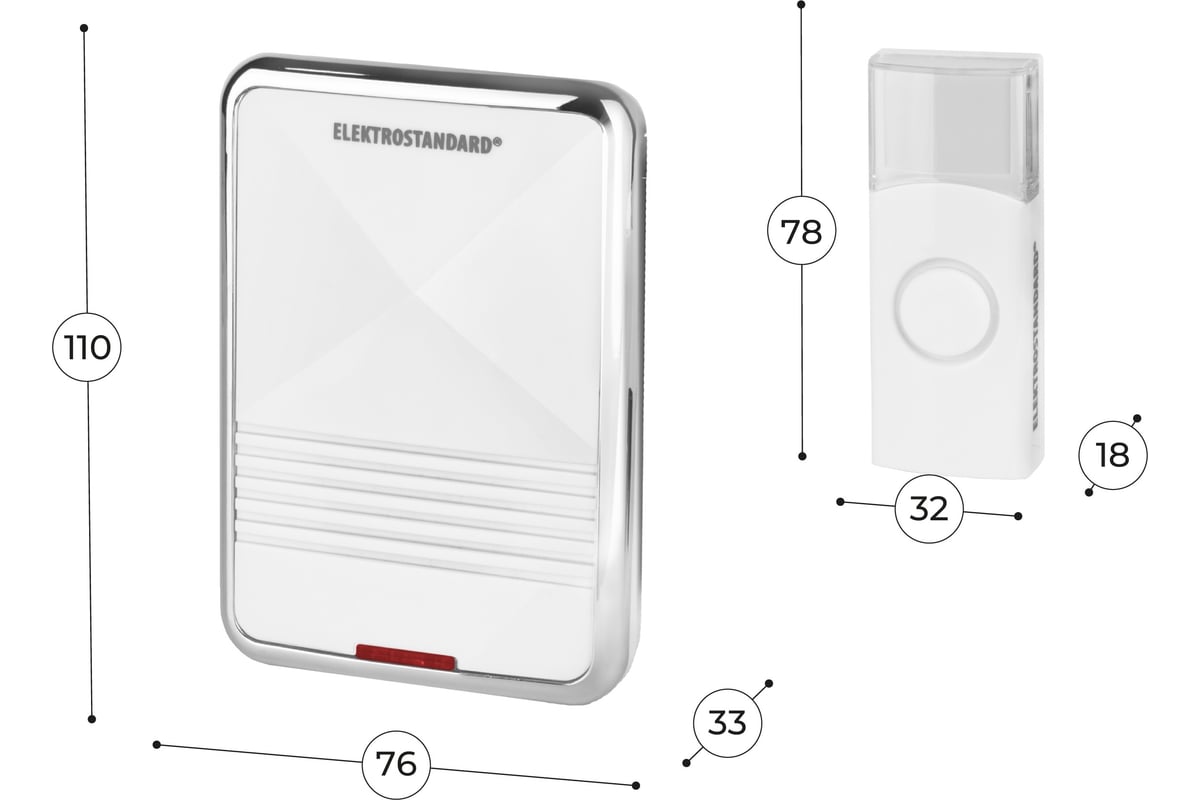 Электрический бытовой дверной звонок Elektrostandard DBQ01M WL 36M IP44  Белый a026103 - выгодная цена, отзывы, характеристики, фото - купить в  Москве и РФ