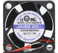 Вентилятор JAMICON KF0210S5HR-R (KF0210S5HR022-047R) (13000RPM) 5V/0,22A (25x25x10) S(втулка) CFM2,54/dBA32,1, провод C00035721
