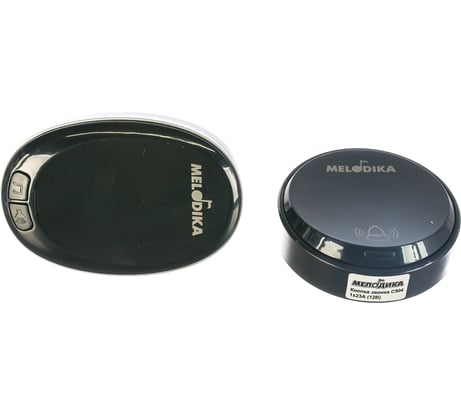 Сетевой звонок МЕЛОДИКА С504 черный б/проводной 36 мелодий, 4 ур. громкости, с влагозащ. кнопкой 4606400420033
