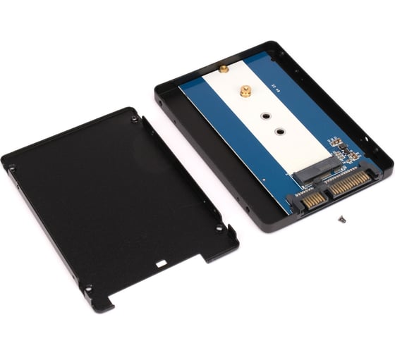 Адаптер для ssd m.2 (ngff) в разъем sata Gembird алюминиевый корпус, MF-SATA-M2