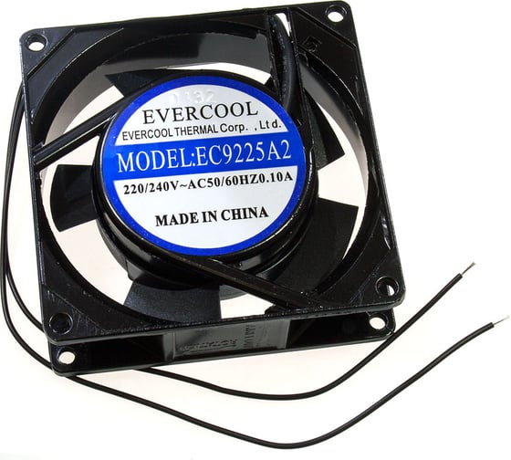 Осевой вентилятор охлаждения EVERCOOL 92x92x25 220b EC9225A2HBL 2015143729