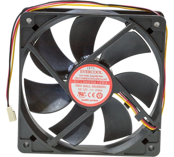 Осевой вентилятор охлаждения EVERCOOL 120x120x25 12b EC12025H12B 2015407182 1