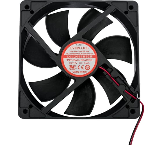 Осевой вентилятор охлаждения EVERCOOL 120x120x25 12b EC12025H12B 2015407182