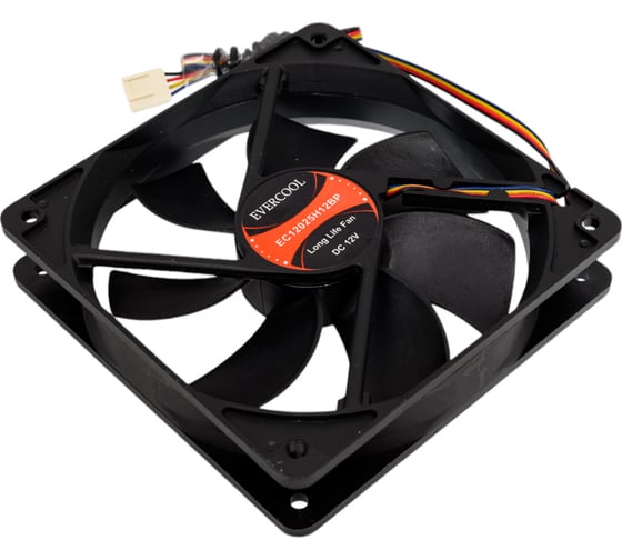 Вентилятор охлаждения EVERCOOL осевой, 120x120x25 12b pwm EC12025H12BP 2015932593