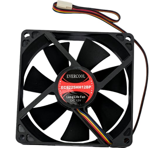 Вентилятор охлаждения EVERCOOL осевой, 92x92x25 12в pwm EC9225HH12BP 2015932586