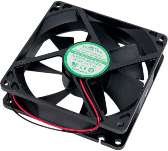 Вентилятор охлаждения EVERCOOL осевой, 92x92x25 12в EC9225H12S 2015123543