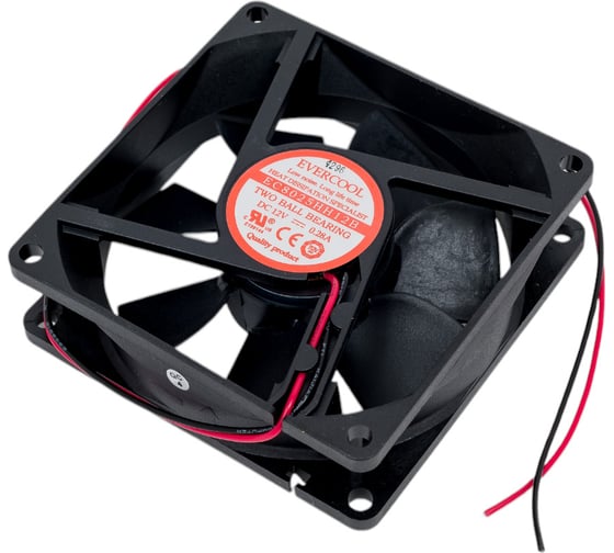 Вентилятор охлаждения EVERCOOL осевой, 80x80x25 12b EC8025HH12B 2015117960