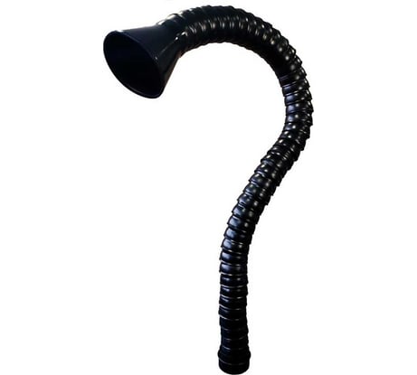 Гибкий дымоприемник FUMECLEAR 75мм х 1,4м с раструбом - воронкой FC-75-FN