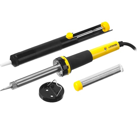 Набор для паяльных работ Stayer PROFI 55300 +шприц + подставка + припой 40 Вт 55316-40-H4