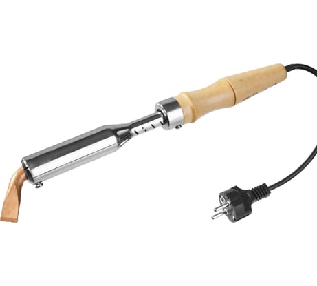 Паяльник Stayer с деревянной рукояткой и долговечным жалом MASTER MAXTerm 150 Вт клин 55311-150