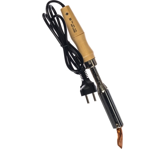 Паяльник Stayer с деревянной рукояткой и долговечным жалом MASTER MAXTerm 150 Вт клин 55311-150