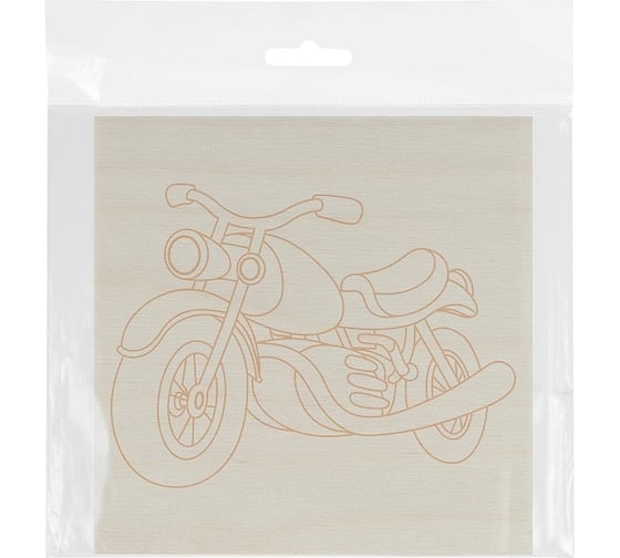 Доска для выжигания TDM Мотоцикл, 150x150 мм, 1 шт., пакет, SQ1025-1103