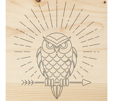 Доска для выжигания REXANT Сова 12-0902