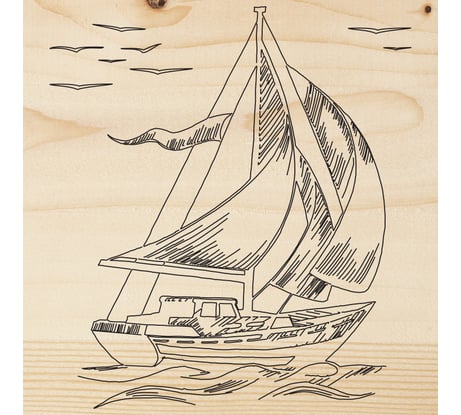 Доска для выжигания REXANT Корабль Парусник 12-0921