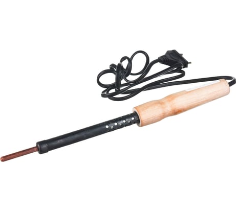 Электропаяльник Без бренда с деревянной рукояткой 40 Вт 55407-40