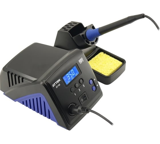 Паяльная станция ATTEN ST-60 230V 60Вт, 150-450C, ±2C температура, стабильность 142195