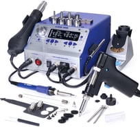 Паяльная станцияELEMENT 998D 3в1 профессиональная 19910