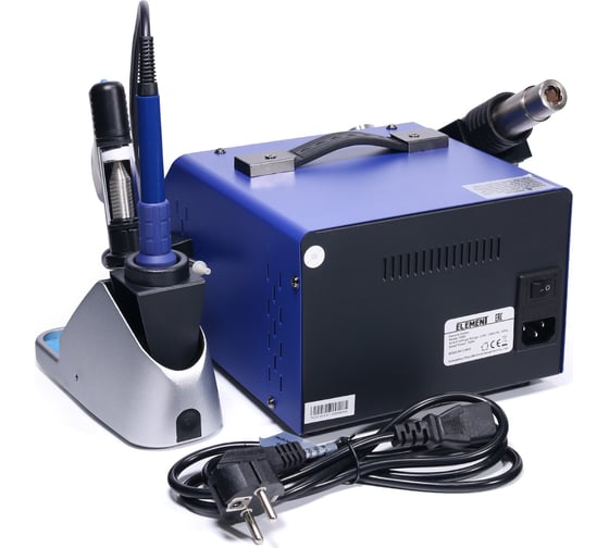 Паяльная станцияELEMENT 998D 3в1 профессиональная 19910