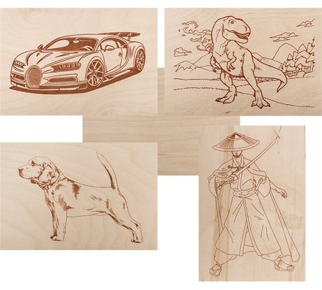 Доски для выжигания REXANT «Набор № 1 формат А5» 12-0936