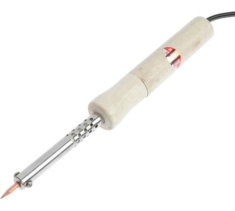 Паяльник ТУНДРА деревянная рукоятка, 30 Вт, 220В 1550216