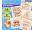 Заготовки деревянные для выжигания BRAUBERG Зверушки, 5 шт., 10 рисунков, 15x15см, HOBBY, 665304 2