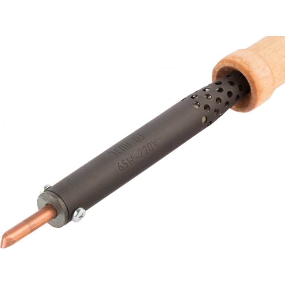 Электрический паяльник СИБРТЕХ ЭПСН-03-65/220 деревянная ручка Россия ...