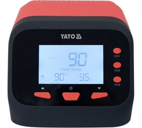 Паяльная станция YATO Т12 с ЖК-дисплеем с функцией AUTOSLEEP 75Вт YT-82462