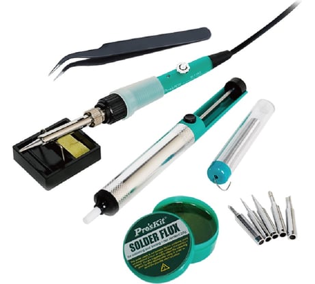 Паяльник Pro'sKit PK-918F 60W с регулировкой температуры паяльник, 220в С00040338