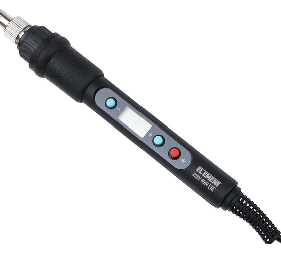 Паяльник с регулировкой температуры ELEMENT 575 (80W) в наборе 10 предметов 20946